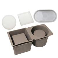 ราคา แม่พิมพ์ซิลิโคนคอนกรีตเหมาะสำหรับกระถางดอกไม้ S กระถางดอกไม้มินิกระถางดอกไม้แม่พิมพ์เหมาะสำหรับพืชสี่เหลี่ยมและวงกลม5ชิ้น (20519956142)