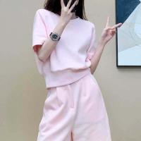 ราคา เสื้อผ้าแฟชั่นสไตล์เกาหลี พร้อมส่ง ชุดเข้าเซ็ท 2 ชิ้น เสื้อยืด กางเกงขาสั้น มีให้เลือกหลายสีหลายไซส์ (17590531648)