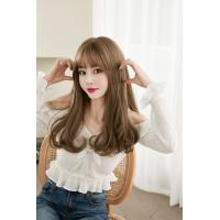 ราคา วิกผม วิกผมยาวสีน้ำตาลทองสว่าง วิกหนังหัวไหมด้านอย่างดี 9231 (163853567)