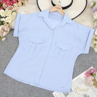 ราคา ส่งเร็วพิเศษ TUM058 TARA Shirt เสื้อเชิ้ต แขนเบิ้ล กระเป๋าคู่ เนื้อผ้าซาร่า ผ้านุ่ม ผ้าดี ใส่สบาย ไม่ร้อน เสื้อเชิ้ตหญิง (21018938840)