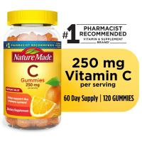 ราคา วิตามินซี ชนิดกัมมี่เยลลี่ Nature Made Vitamin C 250 mg Gummies Dietary Supplement 120กัมมี่ (20953121246)