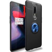 ราคา สำหรับ OnePlus 6 Case Luxury สีสันโลหะแม่เหล็กแหวนซิลิโคนนุ่มฝาครอบเคสใส่โทรศัพท์ (385134241)