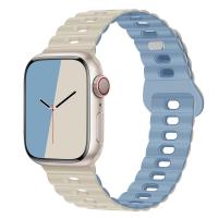 ราคา สายรัดซิลิโคนอ่อนพื้นฐานสำหรับสายคาด Apple Watch 49มม 40มม 45มม 41มม 41มม 44มม 38มม สร้อยข้อมือสองสีสำหรับ I Watch Serise Ultra2 9 8 7 6 SE2 3 4 5 (21026196220)