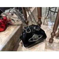 ราคา Vivienne Westwood ตรงกับรุ่น กระเป๋าแฟชั่นใหม่โซ่กระเป๋าสะพายไหล่ข้างเดียวสีเข้มสำหรับคุณแม่ดาวเสาร์แบบพังค์กระเป๋าโบว์ลิ่งราชินี (20746990698)