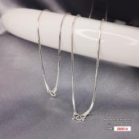 ราคา สร้อยคอเงินแท้ 925 Italy ลายกระดูกงูเหลี่ยมตัดเงา SS0016 (20383382991)