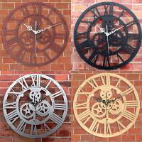 ราคา นาฬิกาไม้แขวนผนังวินเทจของขวัญคริสต์มาสตกแต่งโบราณศิลปะแบบชนบท (20118004915)