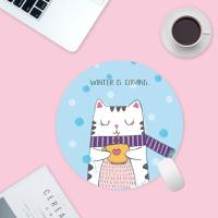 ราคา Mouse pad แผ่นรองเม้าส์ แผ่นรองเมาส์ ขนาด 200 200 3 mm แบบกลม ลายน้อง หมา แมว น่ารักๆ (10676336529)