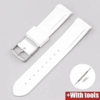 ราคา สายนาฬิกา Omega X Swatch Joint MoonSwatch Constellation Watch Band 20 มม Curved End Silicone Rubber Wrist Bracelet for Men Women (19638330537)