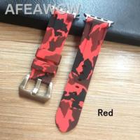 ราคา เกลียดชังสายซิลิโคนสีเทาลายพรางแฟชั่นสำหรับสายคาด Apple Watch 4 3 44มม สายรัดข้อมือยางสายนาฬิกา Apple Watch ขนาด42มม (19658238090)