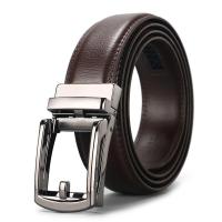 ราคา เข็มขัดหนังแท้ เข็มขัดผู้ชาย Fashion Leather Automatic Buckle Men Belt Belt with Zinc Alloy Buckle for Men เข็มขัด (8181449266)