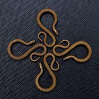 ราคา Handmade Snake hook พวงกุญแจ งู ทองเหลือง (16501478020)