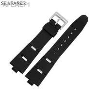 ราคา นาฬิกาซิลิโคนสำหรับผู้ชายและผู้หญิงสายอุปกรณ์นาฬิกาข้อมือ Bvlgari Dp42c14svdgmt Tali Jam Tangan Karet นูนสำหรับผู้ชายและผู้หญิง22X8 24X8 (19657491968)