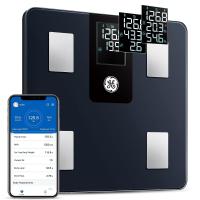 ราคา GE Smart Scale for Body Weight and Fat Percentage with All in one LCD Display Weight Scale Digital Bathroom Scales Bluetooth Rechargeable Body Fat Scale Accurate Weighing Scale for Weight 396 lbs (200