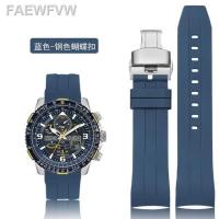 ราคา ขยายขอบเขตนาฬิกาโค้งสำหรับ CITIZEN Blue Angel รุ่นที่สอง JY8078 CB5848 Tali Jam Tangan Silikon สายรัดยางสายรัดข้อมือเล่นกีฬา22เมตร (19657923828)