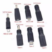 ราคา 1ชิ้นชนิด C แท็บเล็ต Micro USB 2 0ไปยัง DC 5 5X2 1มม อะแดปเตอร์แจ็คไฟปลั๊ก USB C To DC 5 5 2 1มม อะแดปเตอร์เชื่อมต่อไฟ5V (20000430297)