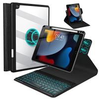 ราคา MD iPad 9th 8th 7th เคสคีย์บอร์ด10 2นิ้ว2021 2020 2019เคส iPad Pro 10 5นิ้วพร้อมคีย์บอร์ด iPad Air 3 2019 7สี Backlit ถอดได้คีย์บอร์ดบลูทูธไร้สาย สีดำ (19714291465)