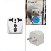 ราคา ปลั๊กแปลง 3 ขา 2 ขาแบน 1 ขากลมเป็นขากราวด์ PS 18 สีขาว TOSHINO มือ 1 พร้อมส่ง (19325723913)