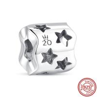 ราคา 925 Solid Silver Shining Star Style Moon Space Sky Pendant Delicate Beads Fit Original Pandora Charms Bracelet Necklaces Jewelry (20211687332)