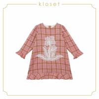 ราคา Kloset AW19 KD015 Floral With Long Sleeve Dress เสื้อผ้าเด็ก ชุดเดรสเด็ก (7740695907)