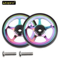 ราคา Litepro ล้อง่ายสำหรับจักรยานพับ Brompton ชั้นวางสินค้าด้านหลัง Easywheel ก้านยืดหดได้ (9845267402)