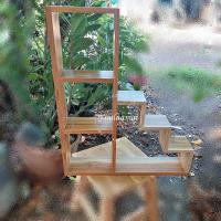 ราคา ชั้นติดผนัง ช่องวางของโชว์ ติดผาผนัง ชั้นวางของไม้ เฟอร์นิเจอร์ไม้สัก ชั้นวางของไม้สัก ชั้นวางแบบขั้นบันได งานไม้สัก (16853933342)