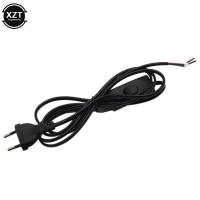 ราคา EU Plug AC Power Supply Extension Cable With Switch for LED Lamp 2 Round Pin Home Electrical Power Cable Adapter Line (20755422438)