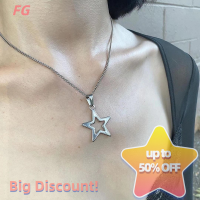 ราคา Lowest price FG สร้อยคอโชกเกอร์จี้รูปดาวแฟชั่นเกาหลีโซ่กระดูกไหปลาร้าทรงห้าเหลี่ยมกลวงสวยงามสำหรับผู้หญิงของขวัญเครื่องประดับร็อค (20922457230)