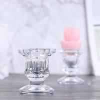 ราคา Lowest price MH เชิงเทียนแก้วคริสตัลใสเทียน Stand dining Home Decor (19613335573)