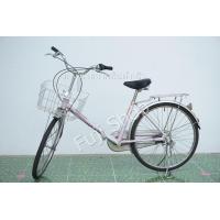 ราคา จักรยานแม่บ้านญี่ปุ่น ล้อ 22 26 นิ้ว มีเกียร์ สีชมพู จักรยานมือสอง (19579550965)