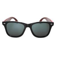 ราคา SW แว่นแฟชั่น แว่นตากันแดด ป้องกัน UV400 เลนส์กระจก ขาลายไม้ พลาสติกแข็ง ทรง wayfarer สวยเท่ ใส่สบายตา กันแดดพอดี (11781566451)