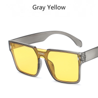 ราคา แว่นกันแดดทรงเหลี่ยมแฟชั่นวินเทจกรอบใหญ่สำหรับผู้หญิงและผู้ชาย (18577914816)