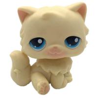 ราคา LPS CAT Rare Littlest pet shop Toys Mini Stands Short Hair Kitten Old Figures Collection Original Bobble head toys (20562455633)