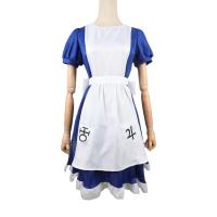 ราคา Game Alice Madness Returns Cosplay Costume Halloween Maid Dresses Apron Dress For Women Anime Girls Carnival Dress Up Party (20235946611)