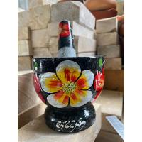 ราคา ครกหินขนาด4 5นิ้ว วาดลายลีลา ครกพร้อมสาก ครกและสาก ครกหินแท้ ทำจากหินแกรนิตแท้100 (12060562175)