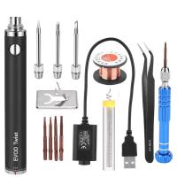 ราคา 5V 15W Battery Powered Soldering Iron with USB Charge Soldering Iron Soldering Wireless Charging Solder Iron (18982414459)
