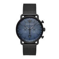 ราคา นาฬิกาควอทซ์ Emporio Armani สายสแตนเลสสีดำหน้าปัดน้ำเงิน AR11201สำหรับผู้ชาย (16587262607)