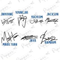 ราคา สติ๊กเกอร์โฮโลแกรมลายเซ็น GOT7 GOT7 Signature Holographic Decals f (16110365872)