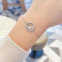 ราคา สร้อยข้อมือ สร้อยข้อมือหงษ์ SWAN สร้อยข้อมือสำหรับผู้หญิง สร้อยข้อมือทองคำขาว (14327168589)