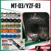ราคา ชุดโซ่สเตอร์ RK Eicma สำหรับรถรุ่น MT03 R3 ขนาด 520 (12579045744)