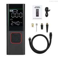 ราคา เครื่องอัดอากาศแบบพกพาเครื่องสูบยาง160PSI ปั๊มลมไร้สายสำหรับยางรถยนต์2600มิลลิแอมป์ชาร์จได้ปั๊มลมจักรยานปั๊มลมพร้อมหน้าจอ LCD สำหรับยางรถยนต์จักรยานจักรยานยนต์จักรยานบอล (21124098435)