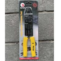 ราคา คีมย้ำหางปลา คีมปอกสายไฟ คีมย้ำสายไฟ King eagle (12514652054)