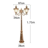 ราคา สว่างมากๆกันน้ำโคมไฟสนามหญ้ากลางแจ้งย้อนยุคเสาสูงตกแต่งบ้านแสงลานโคมไฟวิลล่าโคมไฟ LED ประดับสวน (19334219056)