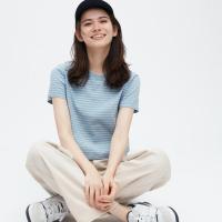 ราคา เสื้อคอกลมสไตล์เกาหลี Lindeberg Uniqlo Spice สำหรับเด็กผู้หญิงเสื้อยืดสั้นผู้หญิง แขนสั้นเอวสูง 457932 (17925625143)