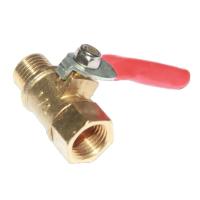ราคา Brass Mini Shut Off Ball Valve 1 8 1 4 3 8 1 2 Female to Male BSP Threaded Air Water Oil Flow Control Plumbing Fitting (20384289862)