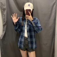 ราคา ยูนิโคล่ ผ้าฝ้ายญี่ปุ่นเสื้อเชิ้ตลายสก๊อต Frock ชาย453053แขนยาวสไตล์ฤดูใบไม้ร่วงเสื้อเชิ้ตลำลองเสื้อคลุมบางๆ (17134056668)