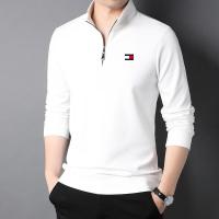 ราคา Tommy Hilfiger แท้ผู้ชายแขนยาวเสื้อยืด Qiu Dong ฤดูกาลมากขึ้นระดับไฮเอนด์ที่เดินทางมาพักผ่อนปกขนแกะและเสื้อโปโลขนสัตว์ (16780645283)