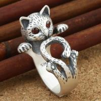ราคา Hir S990เงินบริสุทธิ์เปิด Civet แหวนย้อนยุคสร้างสรรค์ของขวัญสุภาพสตรีน่ารักแมวตาแดงเปิดแหวนไม่เคยเปลี่ยนสีนำโชคดี (16236284170)