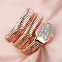 ราคา Ready Stock Snake Womens Watch Personality Diamond Embedding Steel Band Bracelet Watch BYUE (20184315227)