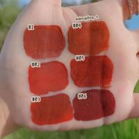 ราคา มีCOD ของแท้ ถูก ลิปสติก ลิปจุ่มโทนชมพูแดงๆ Karite Peach Party Matte Lipgloss สีสวยมาก เนื้อแมท ติดทน มีให้เลือกถึง 6 เฉดสี (7904500778)