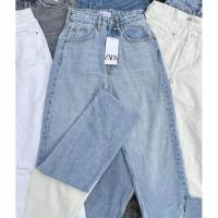 ราคา A Motion Zara กางเกงยีนส์เอวต่ำ เอวสูง (18951577556)